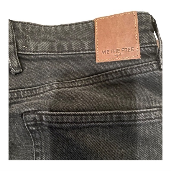 Free people We The Free Cuffed Slim Boyfriend Jean in Faded Black - Picture 10 of 14